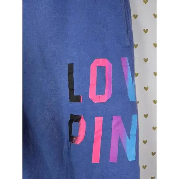 Victorias Secret Pink 86 LOVE Small RAINBOW VINTAGE y2k Hoodie Sweats SET - Picture 8 of 11